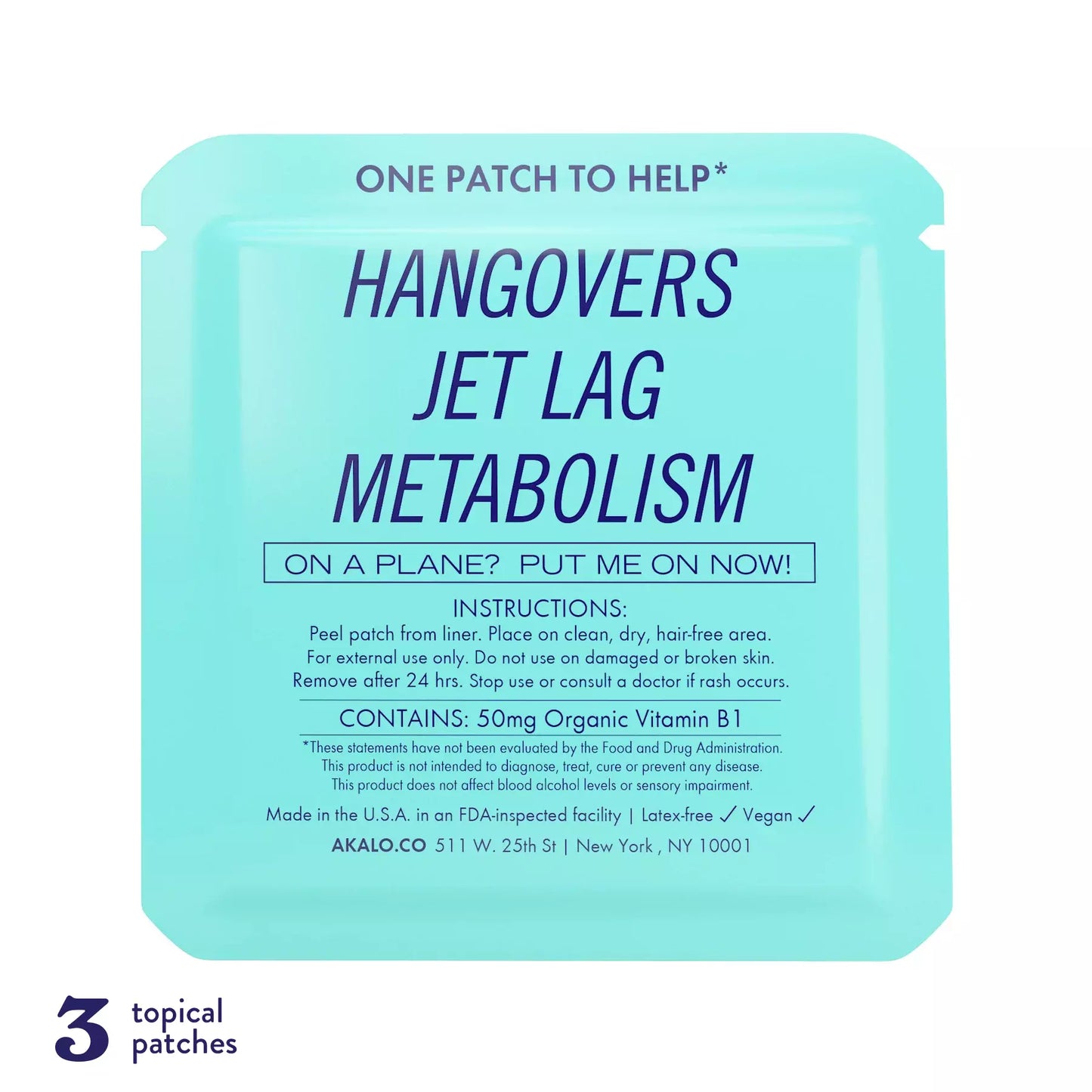 Hangover Patch - 3 Patches (Sample Pack)