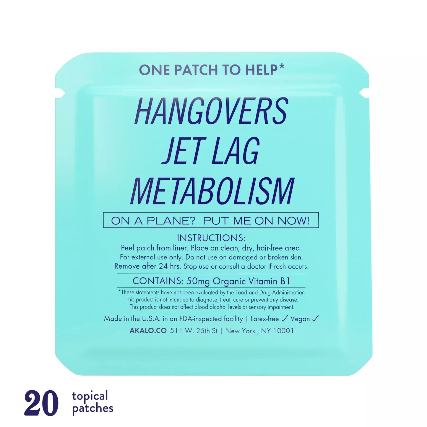 Hangover Patch - 20 Patches (Jumbo Pack)